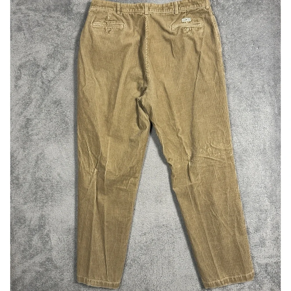Polo Ralph Lauren Andrew Pants Men 38x32 Corduroy Pleated Vintage Preppy Classic